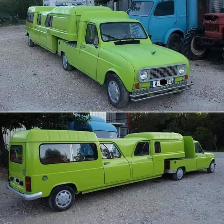 What happens when you have three junked Renault 4 Vans and lots of free time?