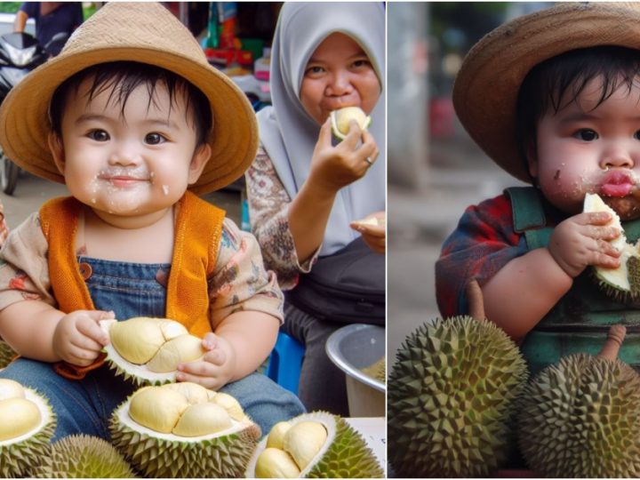 Whimsical Harmony: Babies and Durians Create Online Sensation