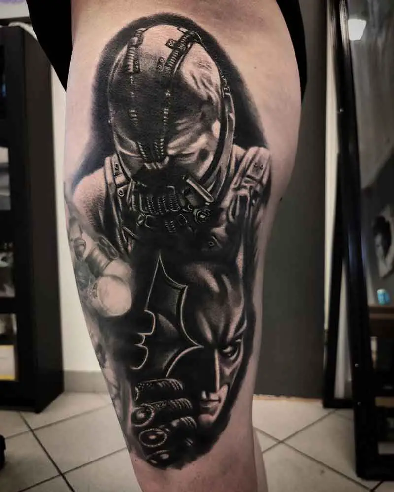 Bane Batman Tattoo 3