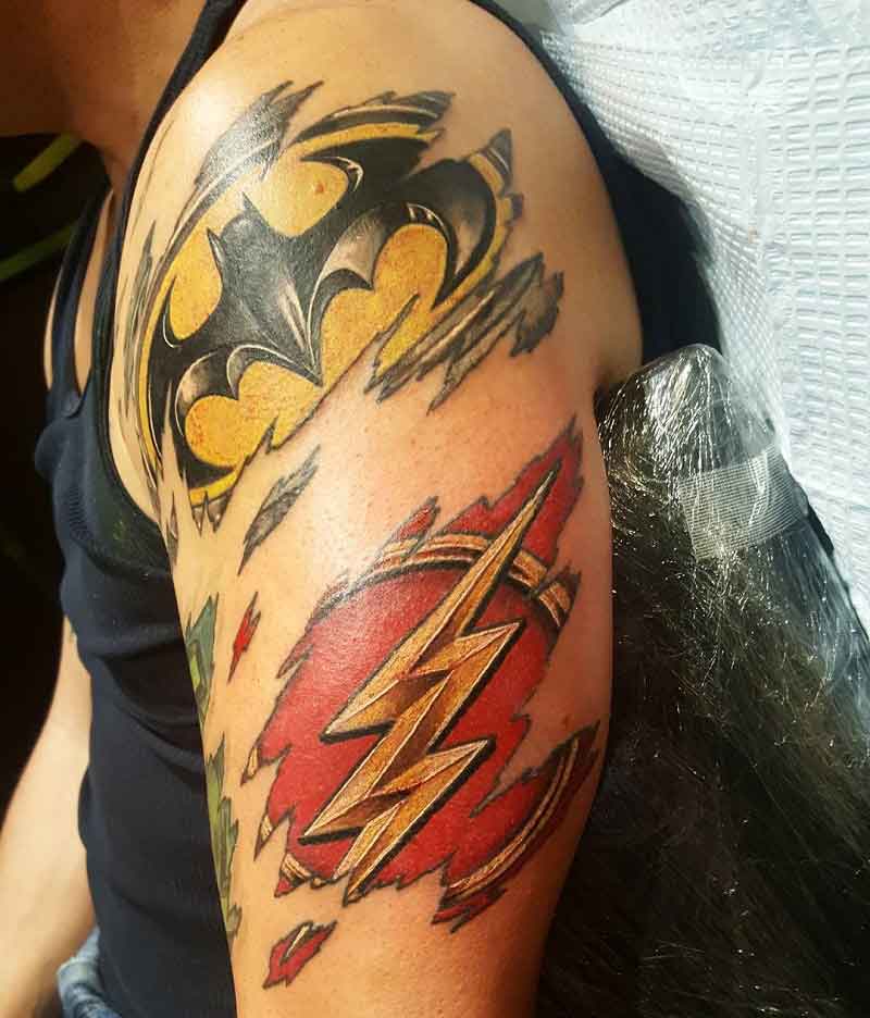 Batman Flash Tattoo 3