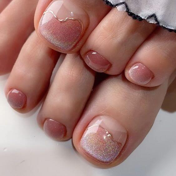 Check Out These 36 Inspiring French Tip Toe Pictures And A Guide To Achieve Them! - 271