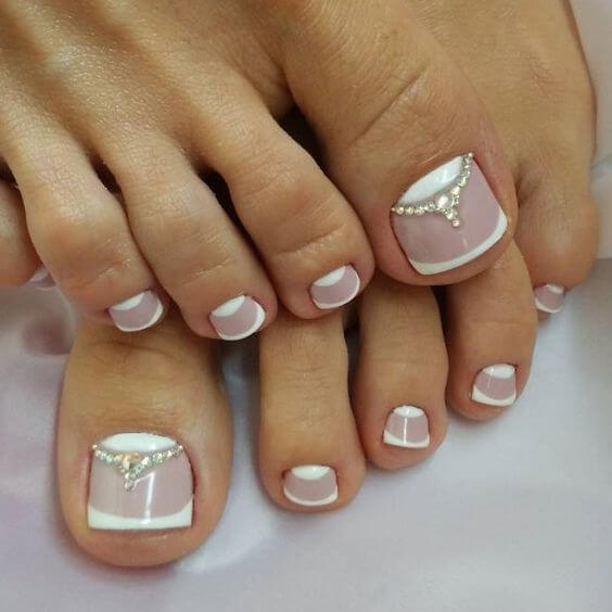 Check Out These 36 Inspiring French Tip Toe Pictures And A Guide To Achieve Them! - 277