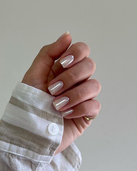 Pearly White Nails