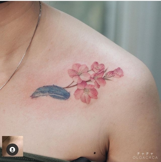 24 Enchanting Cherry Blossom Tattoo Creations – The Daily Worlds