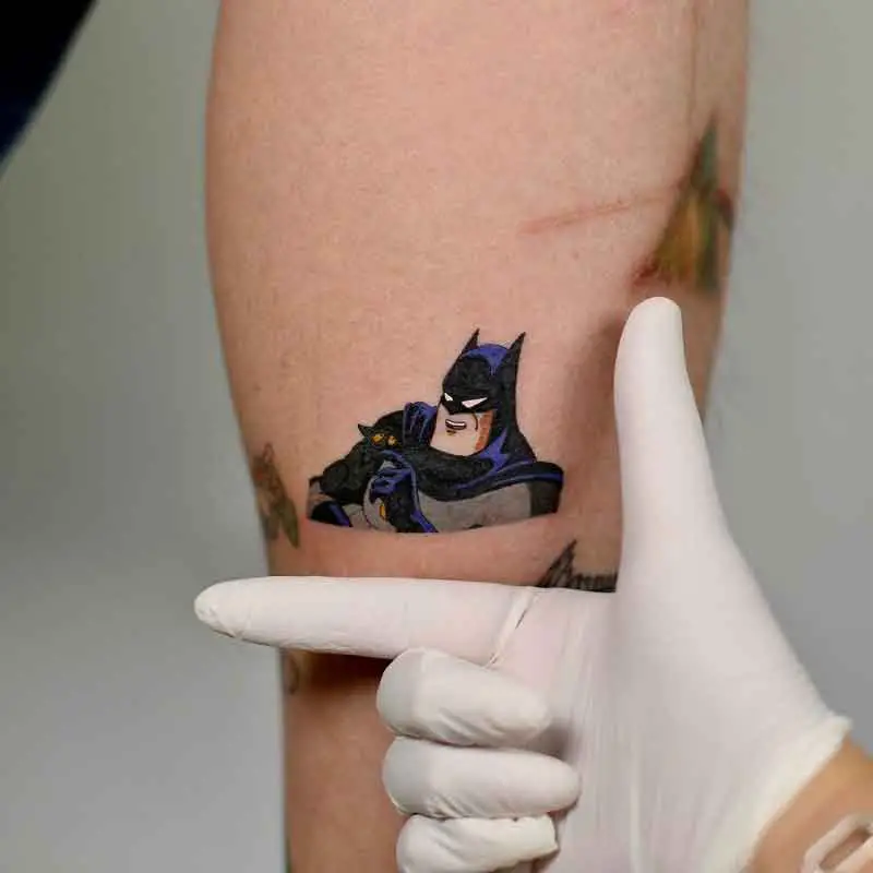 Small Batman Tattoo 1