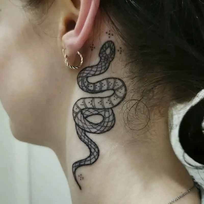 Snake Neck Tattoo 3