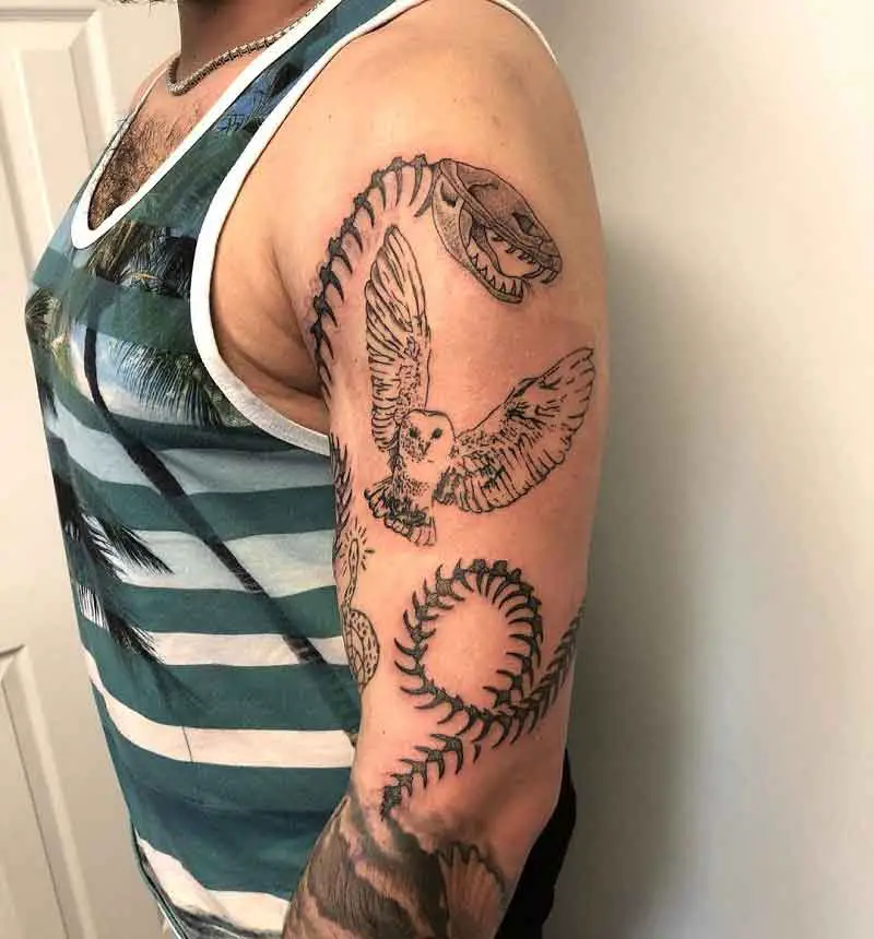 Snake Skeleton Tattoo 2