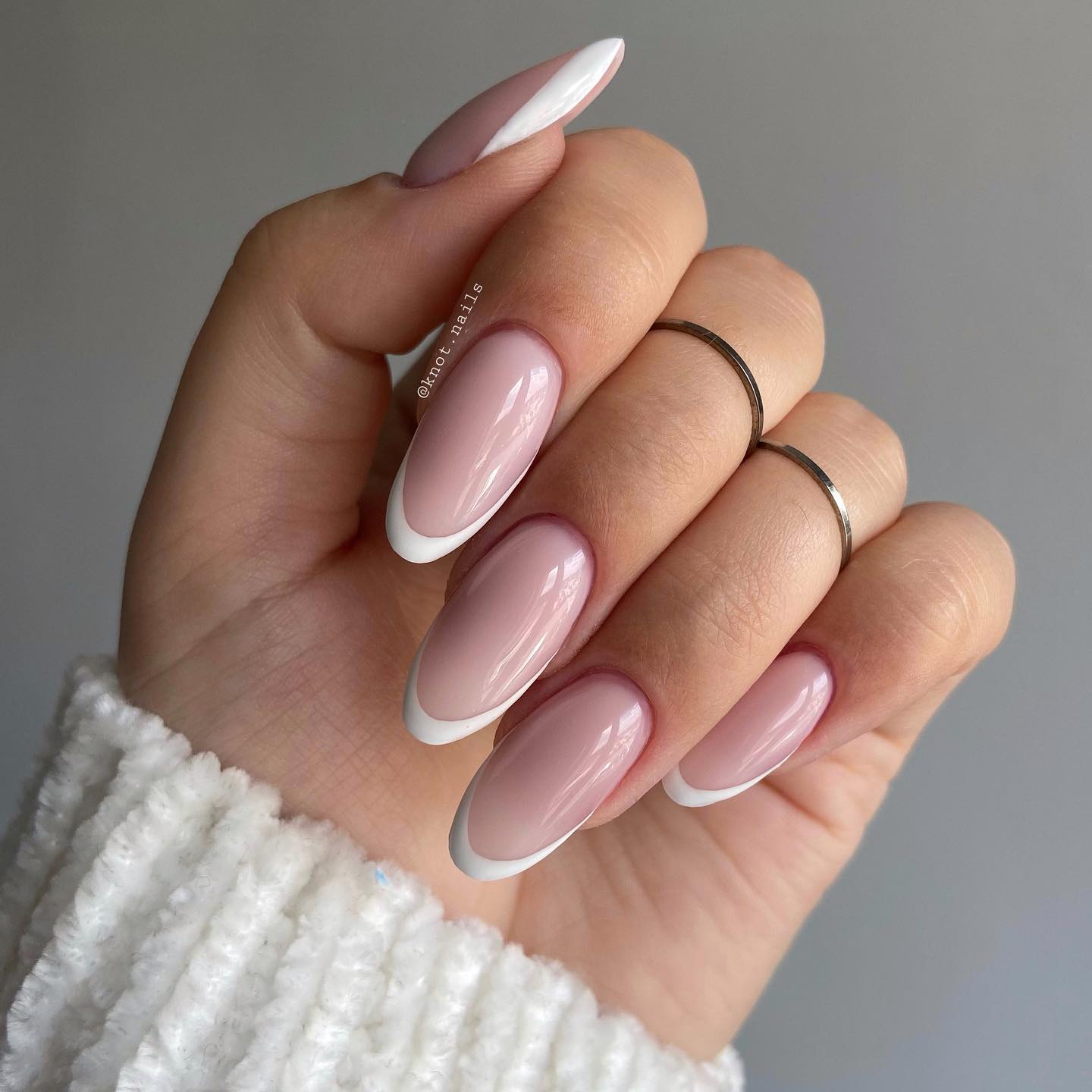 Thin White French Tips