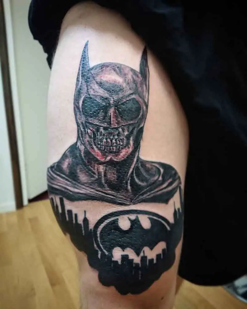 Zombie Batman Tattoo 1