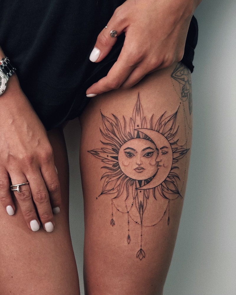 Lucky moon and sun tattoos with hidden meanings – The Daily Worlds