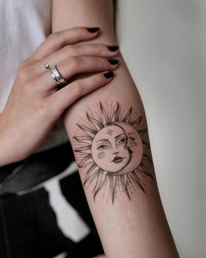 Lucky moon and sun tattoos with hidden meanings – The Daily Worlds