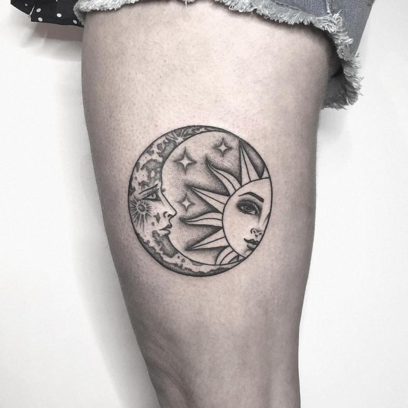 Lucky moon and sun tattoos with hidden meanings – The Daily Worlds