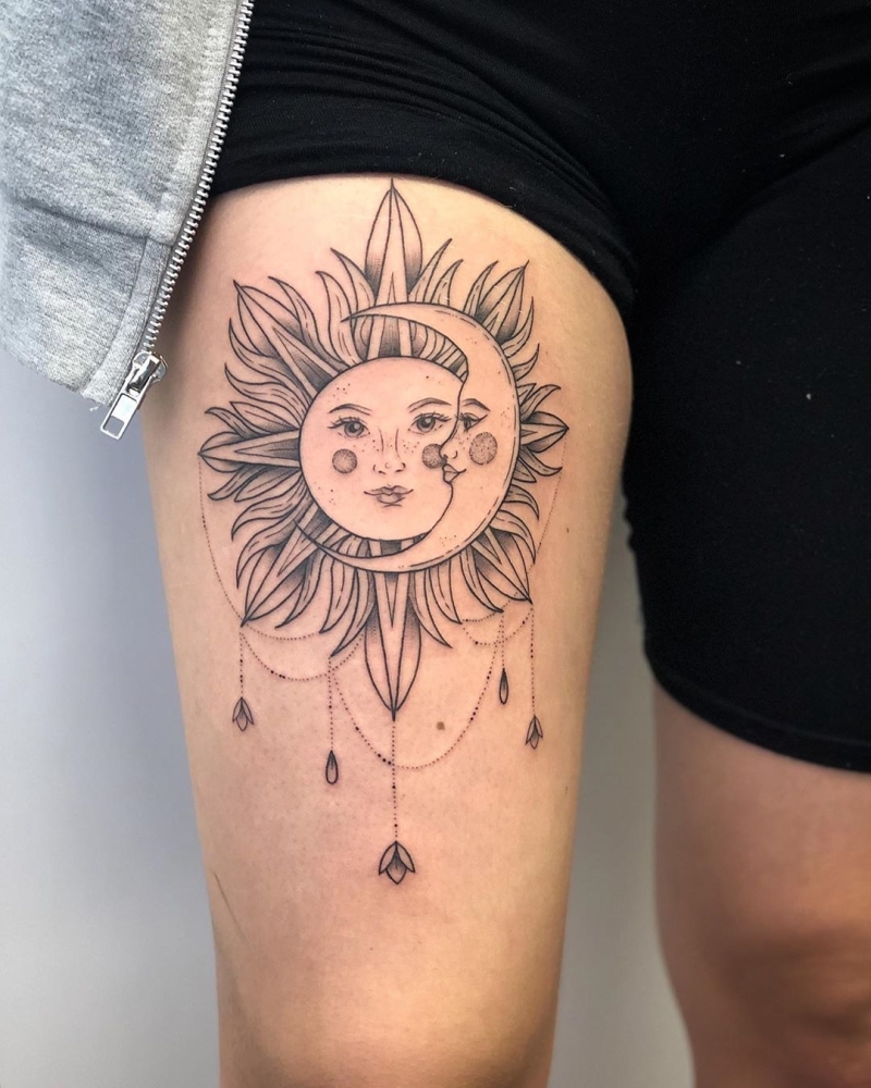 Lucky moon and sun tattoos with hidden meanings – The Daily Worlds