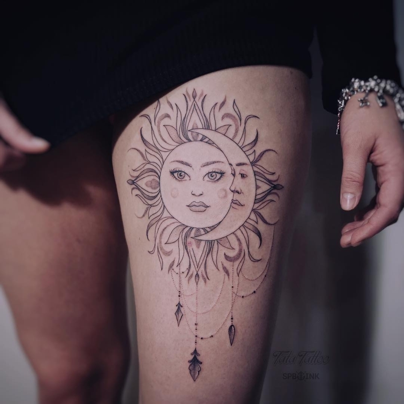 Lucky moon and sun tattoos with hidden meanings – The Daily Worlds