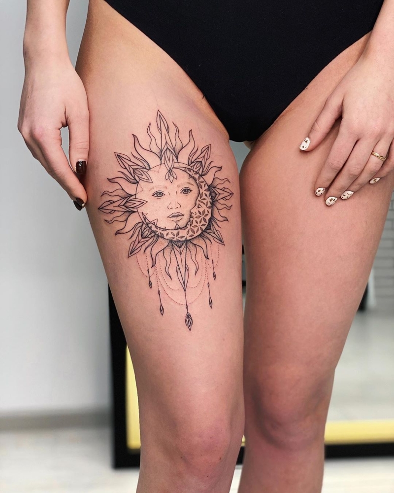 Lucky moon and sun tattoos with hidden meanings – The Daily Worlds