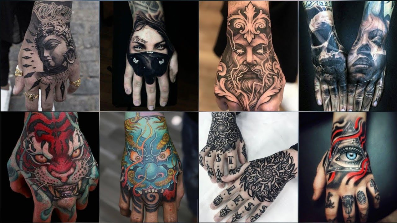 Hand Tattoos for men 2022 - 100 Best hand tattoo for men - YouTube