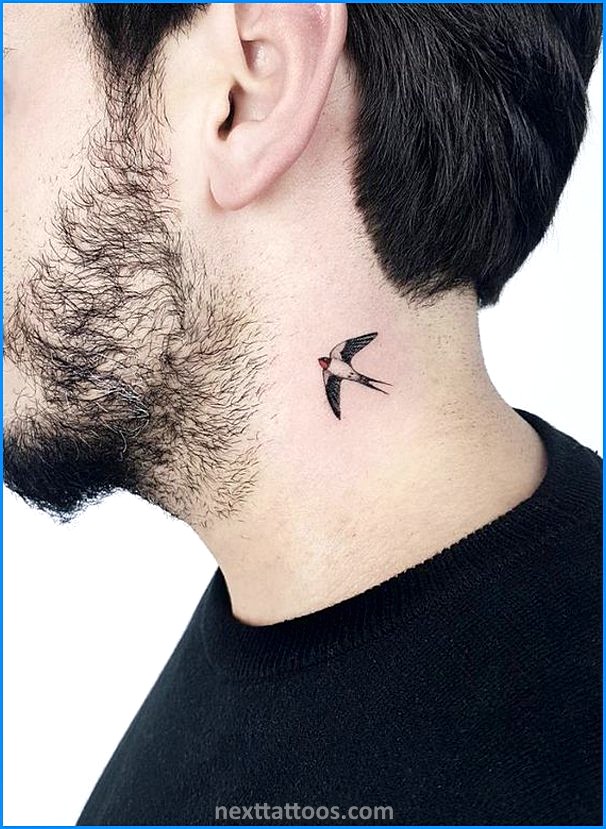 Small Mens Small Neck Tattoo Ideas