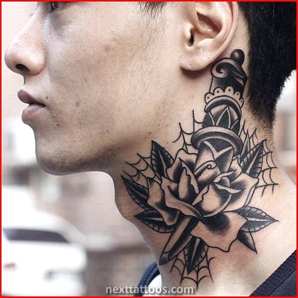 Small Mens Small Neck Tattoo Ideas