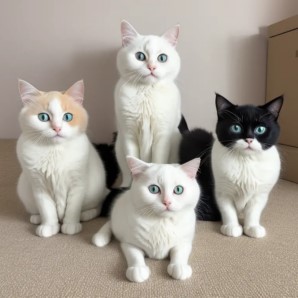 A Meeting with Royalty: The Famous Ragdoll Cat Family, Adorned with Exquisite Fur Coats.NgocChau