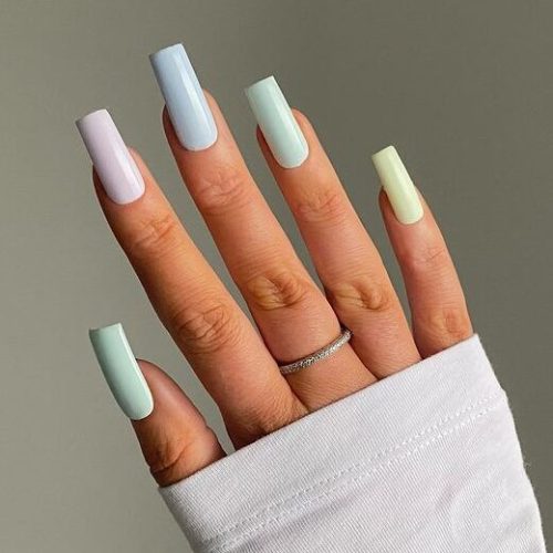 Gradient Pastel Nails