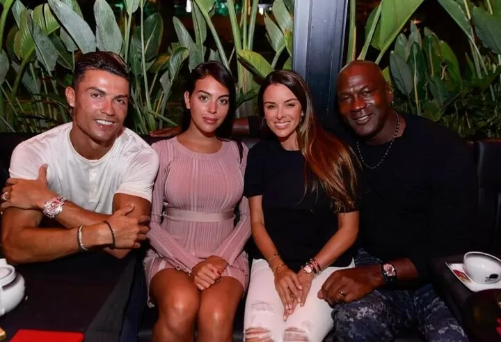 Ronaldo posts another photo of meeting with Basketball legend Jordan & his wife| All Football