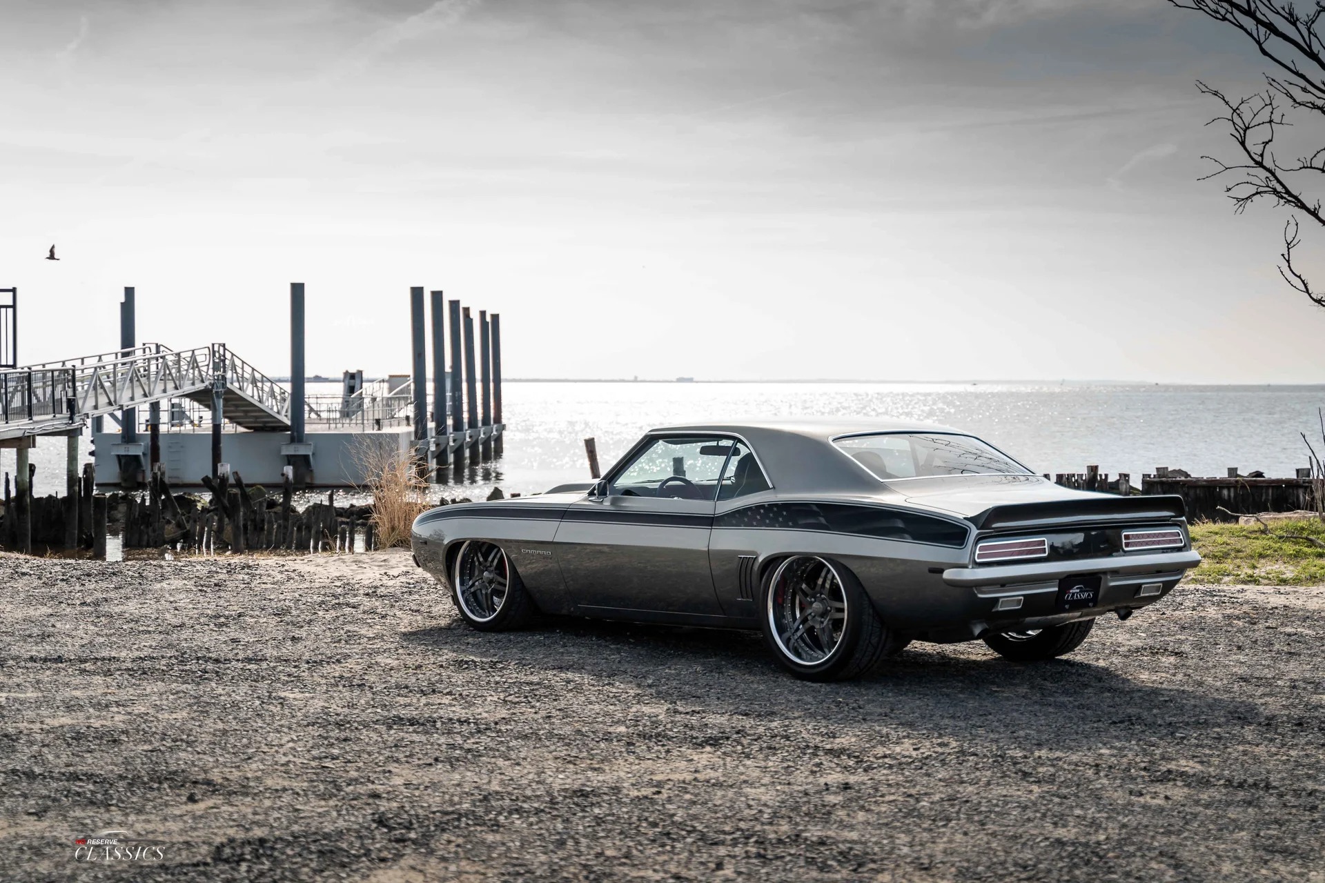 Close-Up Of This Classic 1969 Chevrolet Camaro RS/SS LS3 Pro-Tomotive Masterpiece Is Considered A Testament To Power, Style And Innovation In The Realm Of Classic Cars