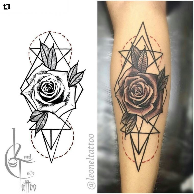 Geometric arm tattoos for girls (39 photos) 23 tattoos