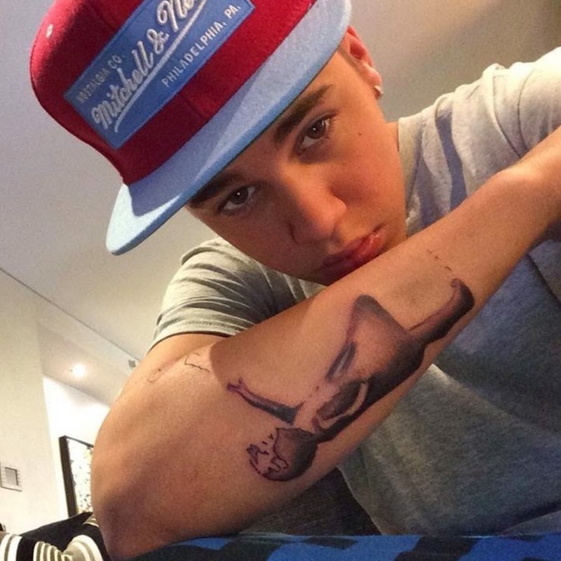 Justin Bieber Tattoo 2013