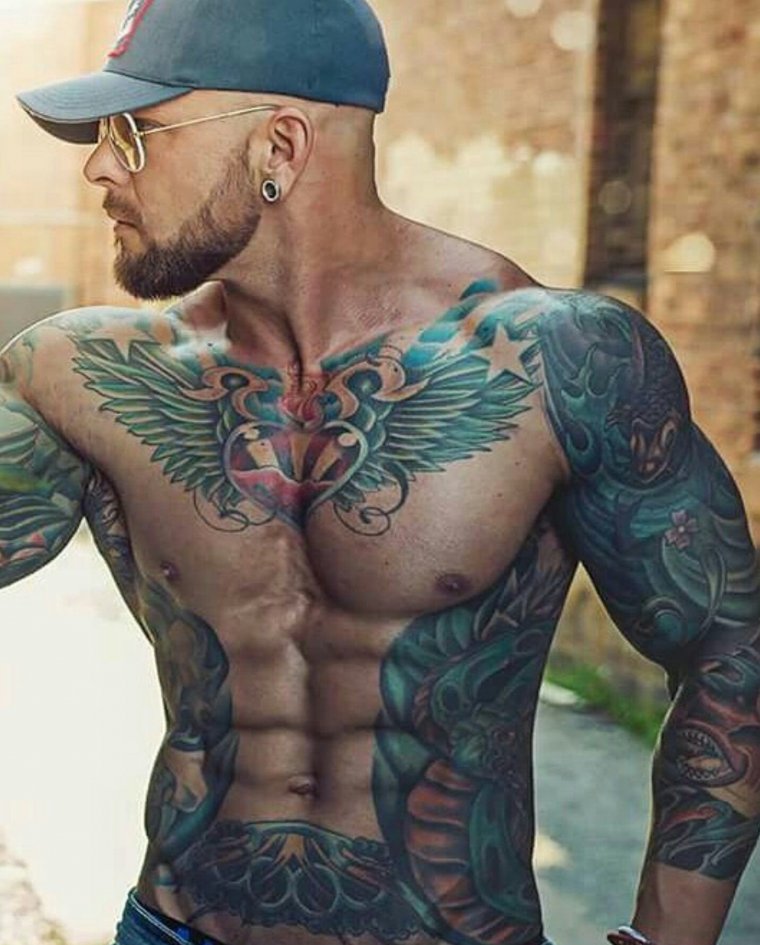 Full body tattoos for men (39 photos) 21 tattoo