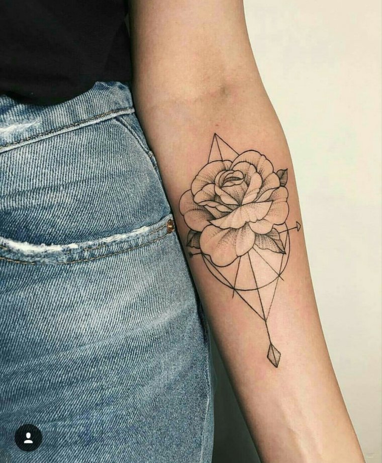 Geometric arm tattoos for girls (39 photos) 1 tattoos