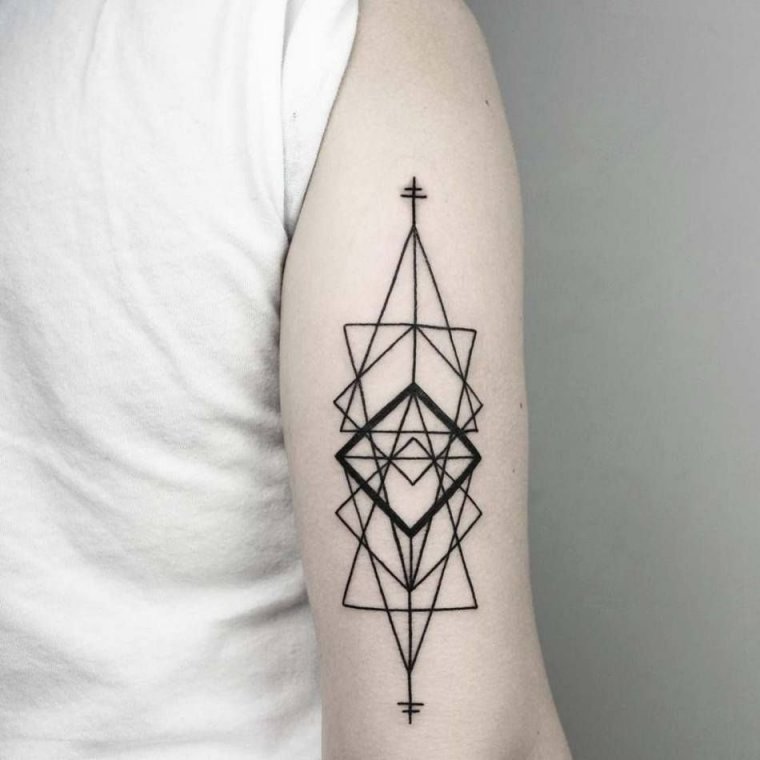 Geometric arm tattoos for girls (39 photos) 22 tattoos