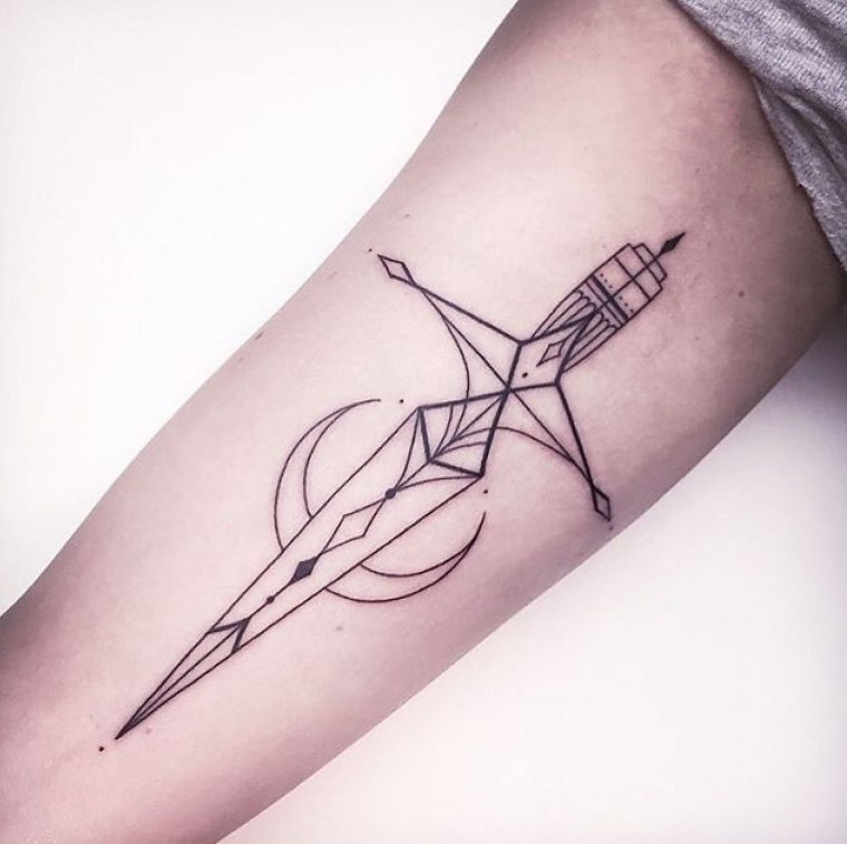 Geometric arm tattoos for girls (39 photos) 33 tattoos