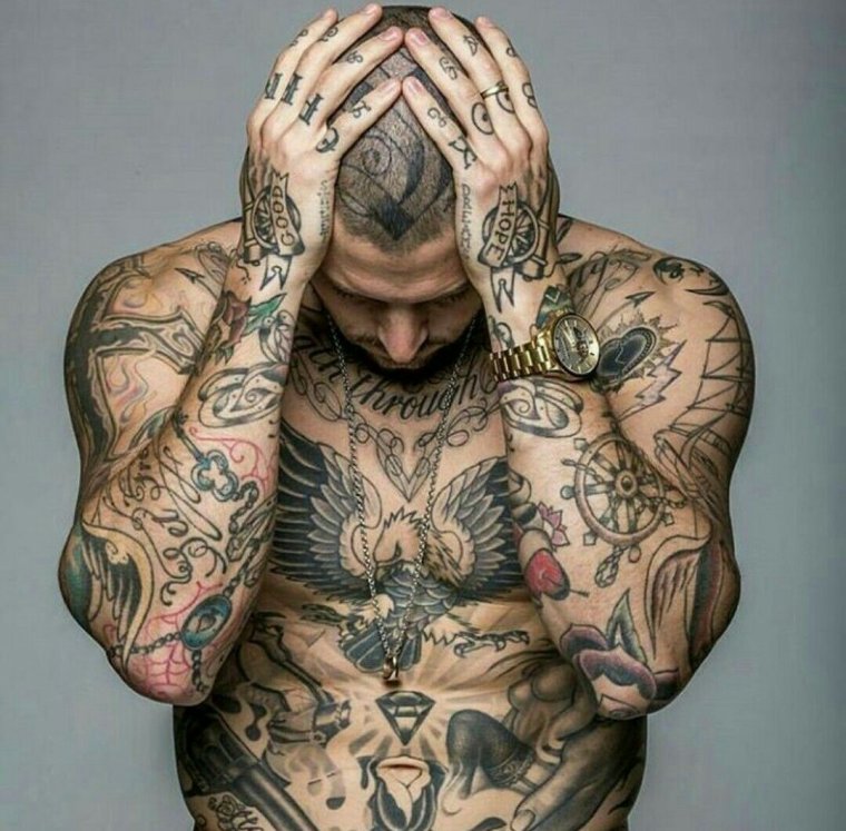 Full body tattoos for men (39 photos) 22 tattoo