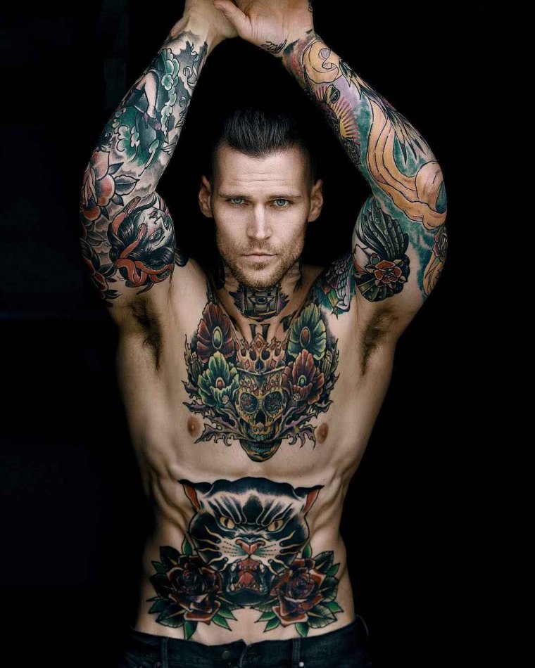 Full body tattoos for men (39 photos) 10 tattoo