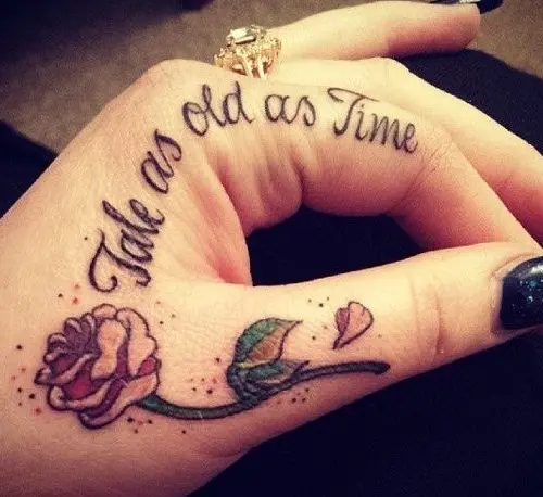 Small Hand Tattoos with Quotes