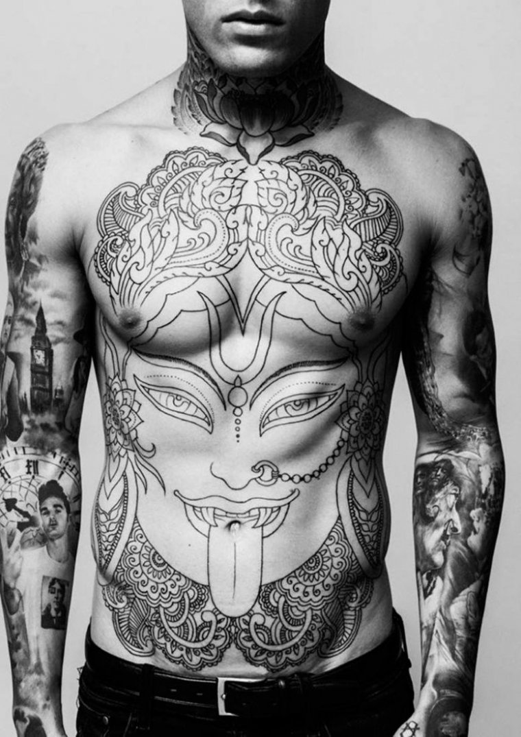 Full body tattoos for men (39 photos) 31 tattoo