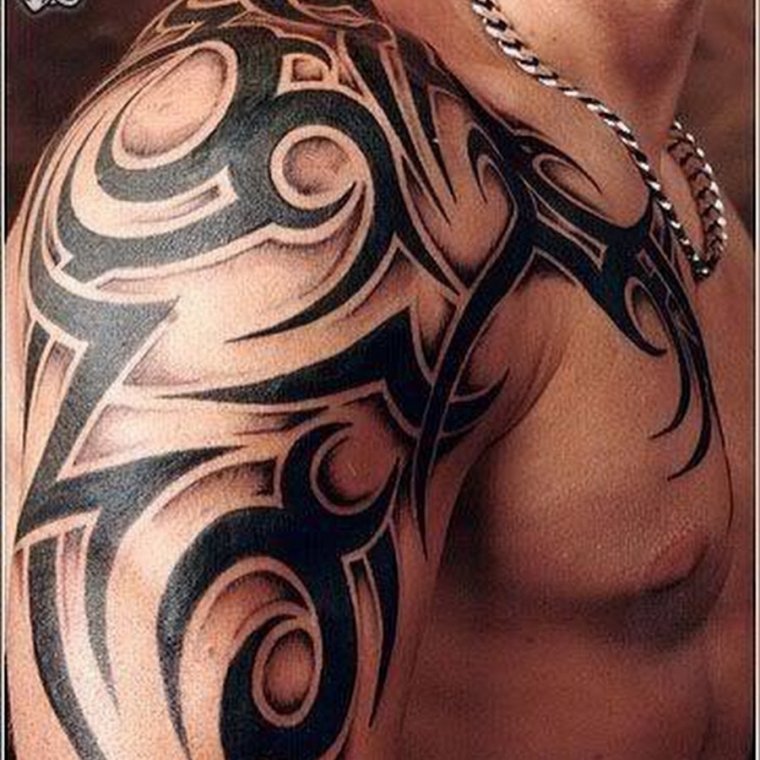 Fashionable men's shoulder tattoos (49 photos)40