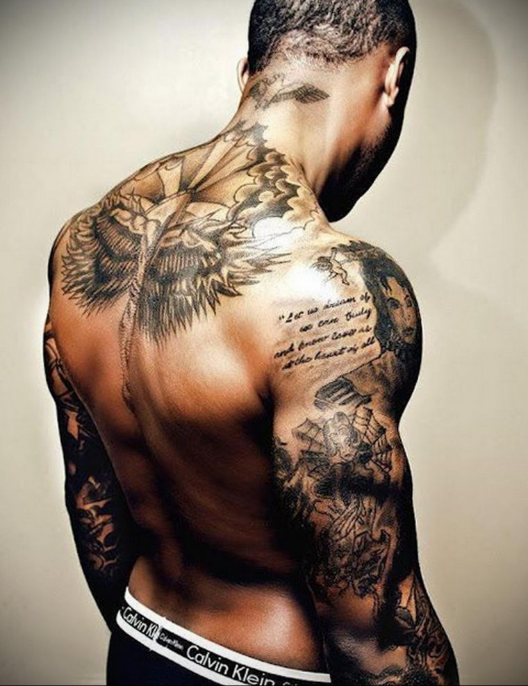 Fashionable men's shoulder tattoos (49 photos)4