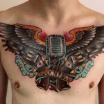  ​​Chest tattoo: men's tattoos (43 photos) 40 tattoos