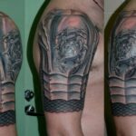  ​​Shoulder tattoo for men - “armor” (32 photos) 3 tattoos