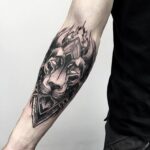  ​​Beautiful tattoos on the forearm: male options (50 photos) 45 tattoos