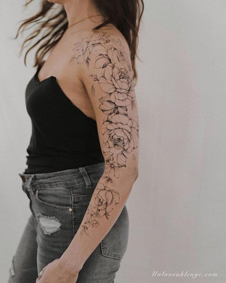 Floral Tattoos by Barry Flowers