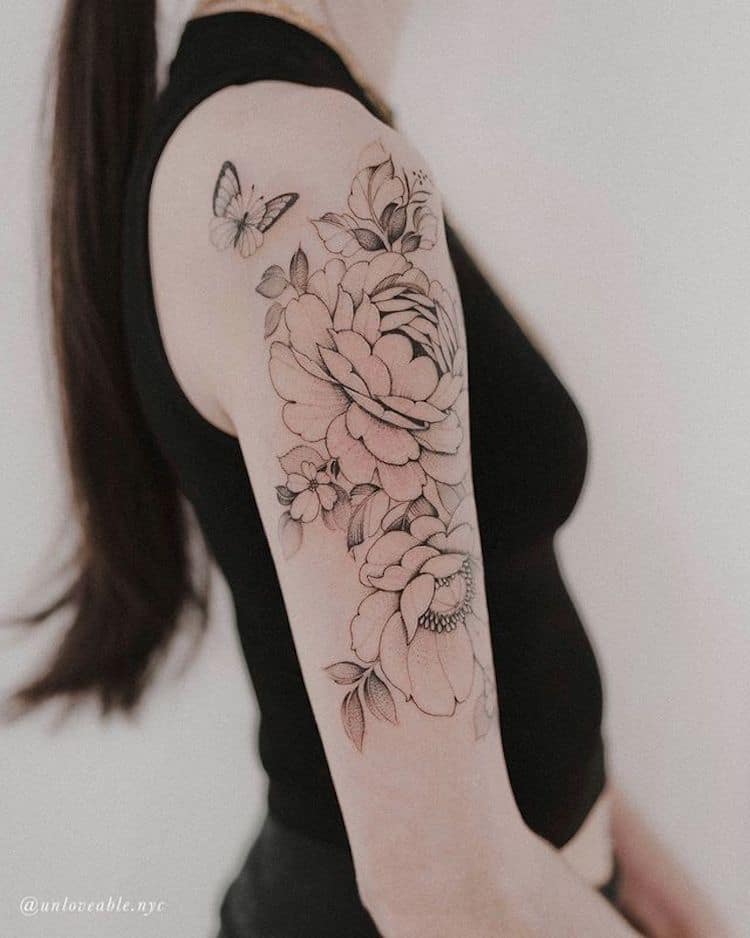 Floral Tattoos by Barry Flowers