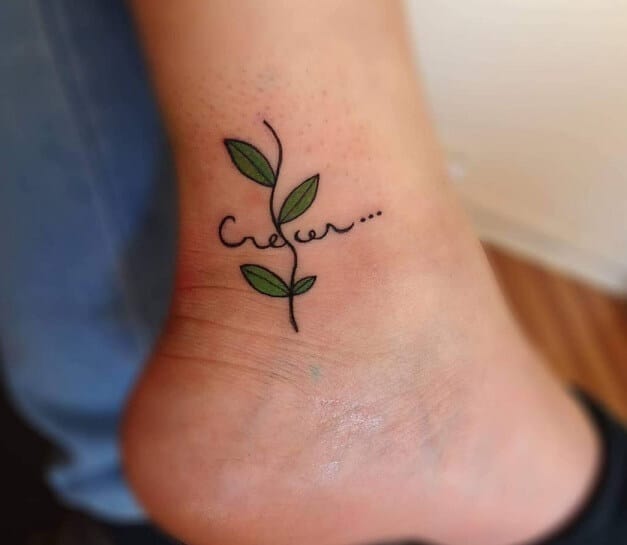 tiny sapling tattoo