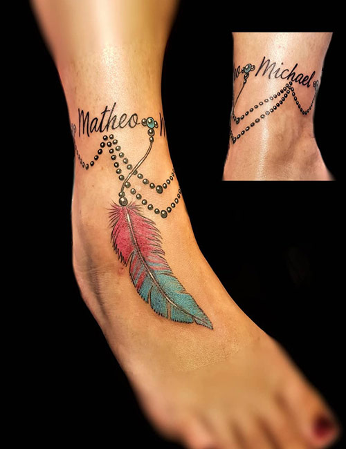 Anklet Name Tattoo