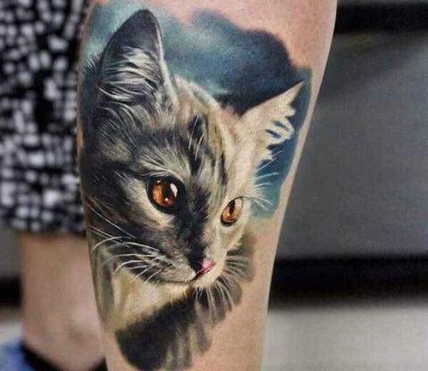 artist andrey stepanov cat head tattoo 19071094401