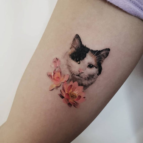 awesome cat tattoo ideas tattooist ziho