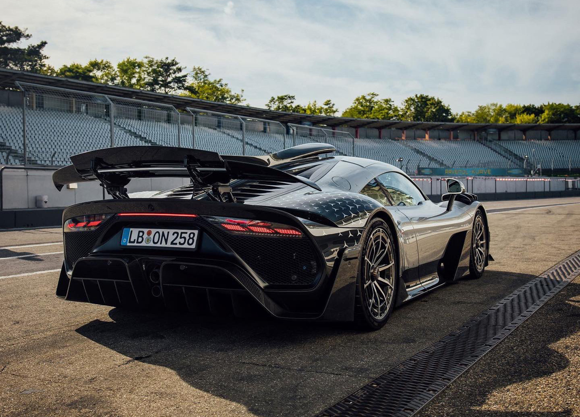 Maro Engel drives the Mercedes-Benz AMG One at the Hockenheimring