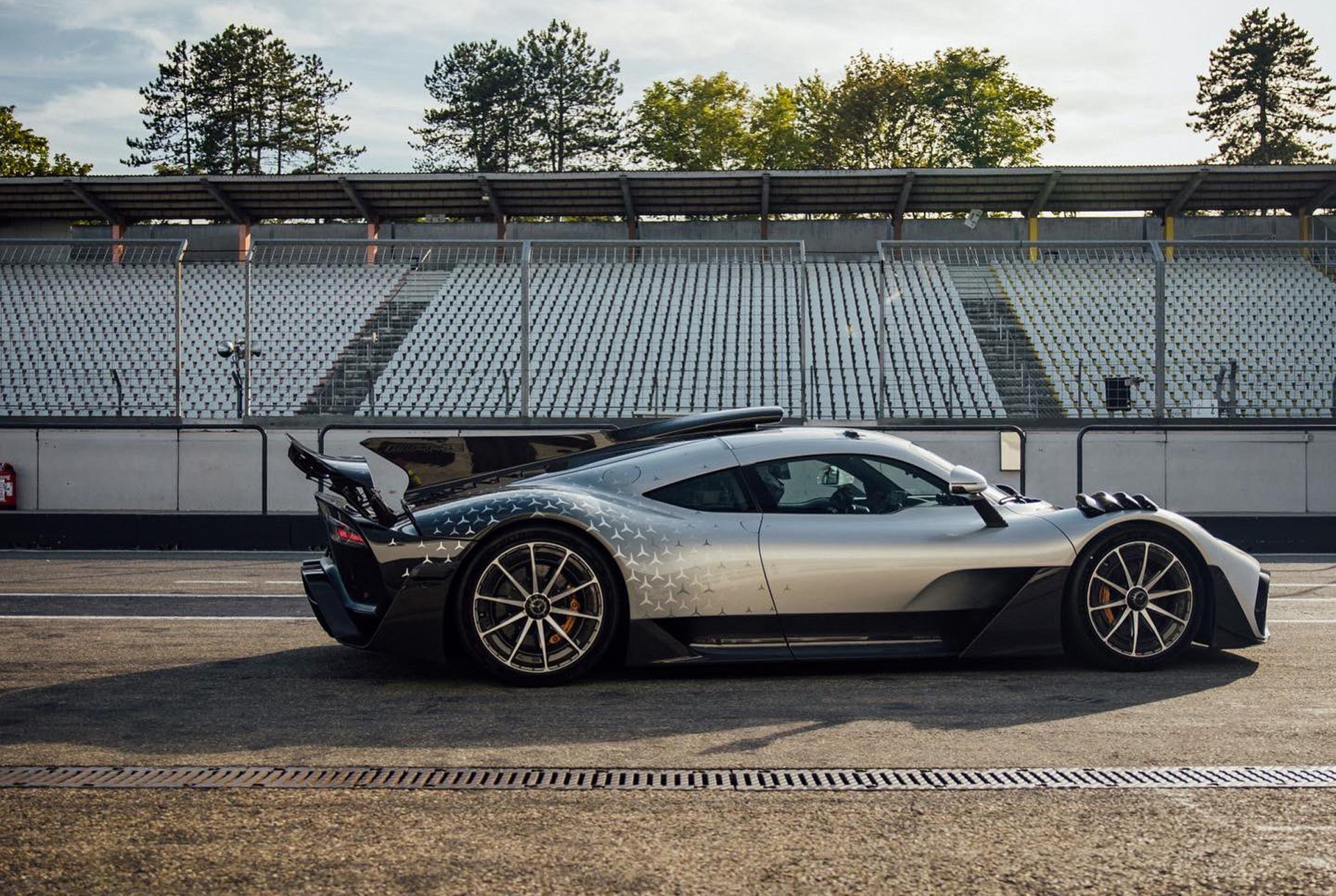 Maro Engel drives the Mercedes-Benz AMG One at the Hockenheimring