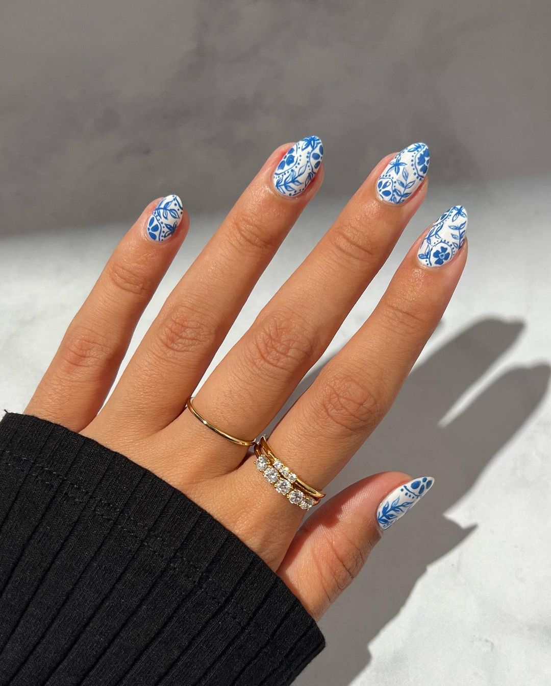 glazed porcelain manicure on short nails — 2024 nail trends